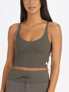 Vuori Rib Crop Tank Sz: XL